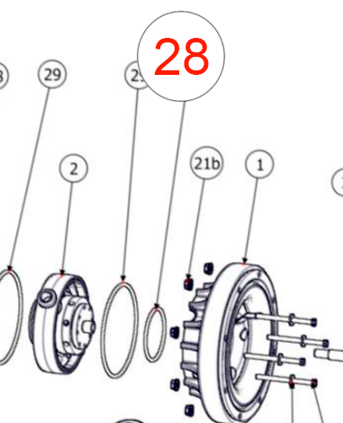 Уплотнительное кольцо O-Ring для насоса AstraEVO (DDE-400-650)